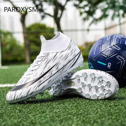 PAROXYSM new men and women football shoes football shoes high ankle children splint training sports shoes football shoes
