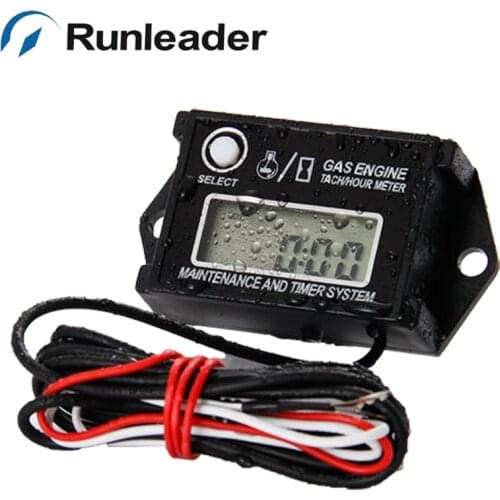 Runleader Waterproof HM026A ExtremeCross Motorcycle Hour Counter RPM Indicator Pit Bike ATV Racing Car