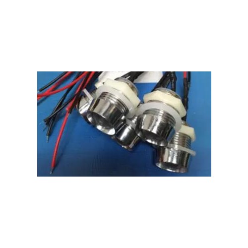 24V With Plastic LED Holder F10 10mm White Red Green Blue Yellow Orange RGB LED Lamp Light With 20cm Wire x 100pcs