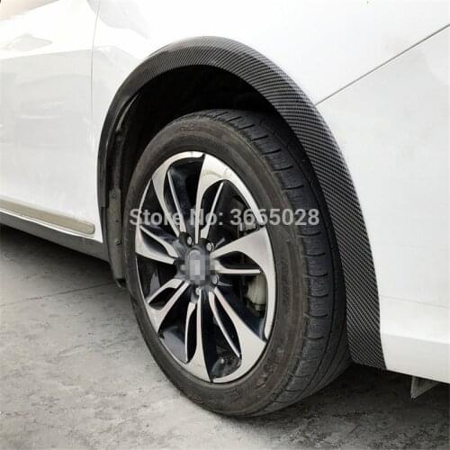 4pcs Universal Rubber Car Wheel Arch Protection Moldings Anti-collision Mudguard Universal fitment for most cars trucks for SUV
