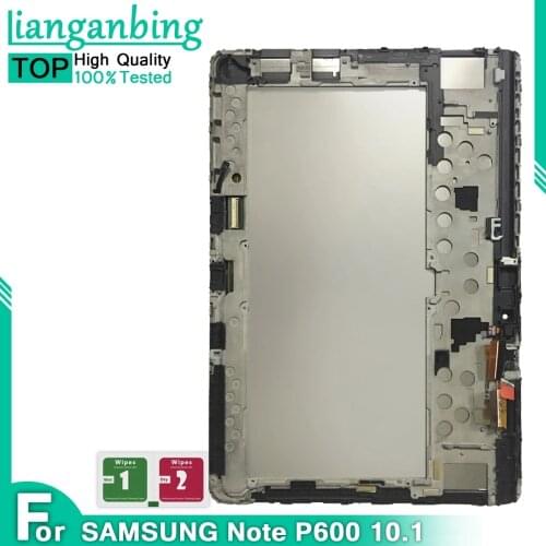 LCD For Samsung Galaxy Note 10.1 SM-P600 P601 P605 Display Touch Screen With Frame Digitizer Sensors Assembly Replacement