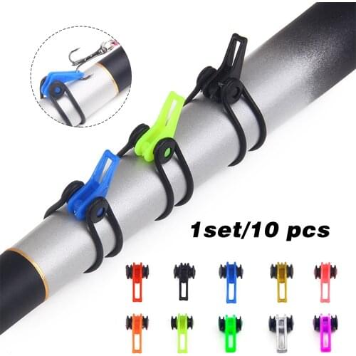10pcs/lot Plastic Fishing Hook Secure Keeper Holder Lure Accessories Jig Hooks Safe Keeping For Fishing Rod Tool Bait Casting