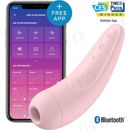Satisfyer CURVY 2+ Bluetooth free app remote control vibrator for women clitoris sucker Stimulator Female masturbation sex toys