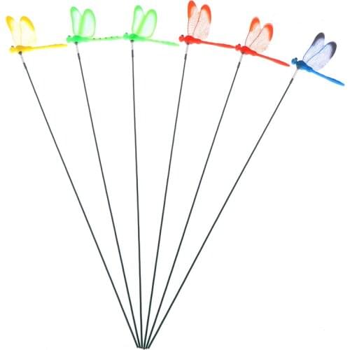 5pcs Garden 30cm Artificial Dragonfly Flower Decoration Random Garden Lawn Decoration