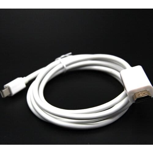 6FT 1.8M Thunderbolt Mini DisplayPort Display Port DP to HDMI-compatible Adapter Cable For Apple Mac Macbook Pro Air
