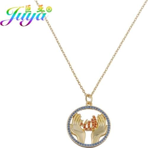 Ali Moda Islam Muslim Jewelry Supplies Peace Friendly Muslim Girls Jewelry Gold/Rose Gold Allah Ramadan Pendant Necklace