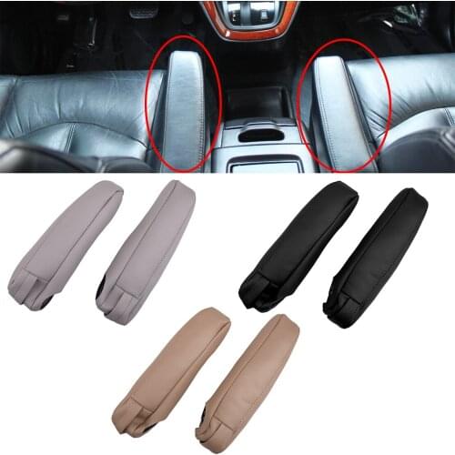 1 Pair PU Leather Car Interior Seat Armrest Cover Styling Fit For Lexus RX 300 330 350 Black/Gray/Beige