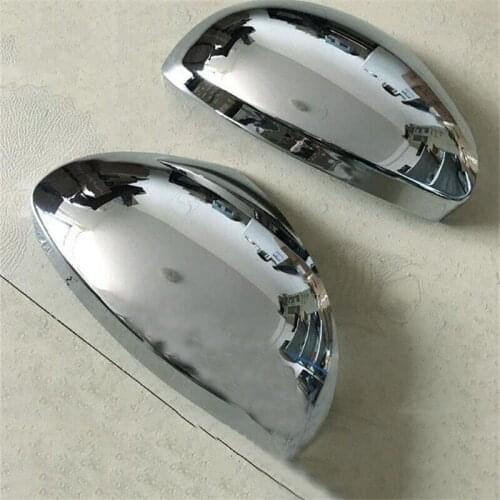 For Volkswagen TIGUAN 2010 2011 2012 2013 2014 2015 2016 Car Side Mirror Cover rearview mirror cover trim abs Chrome 2pcs/set