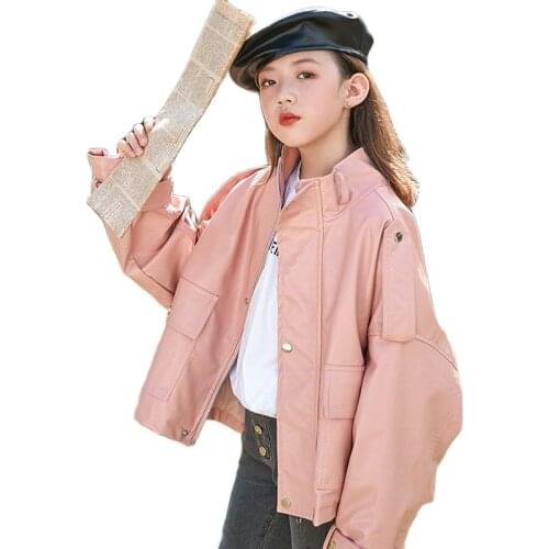 Кожаные куртки для девочек Cutyome China At AliExpress