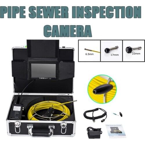 WP70 20M Cable 7'' TFT LCD Waterproof Pipe Sewer Inspection Camera Color 12 Leds Endoscope Snake Camera