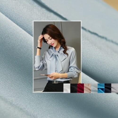 Red Raspberry Pure Colour Full Dull Satin Tri-Acetate Fabrics Material Summer Women Shirt Dress Sewing Cloth Tailor Freeshipping