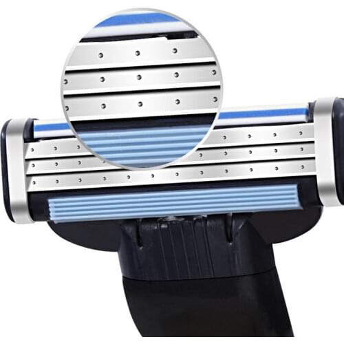 Razor Blades Compatible for Mache 3 Machine Shaving Razor Blade for Men Face Care
