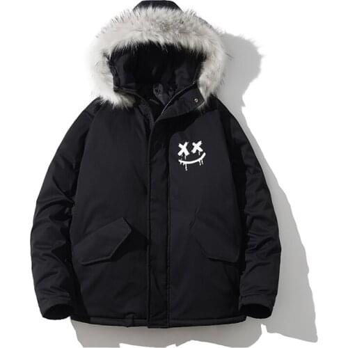 Winter Jacket Coats Men Windproof Vogue Fur Hooded Parka Men Warm Winter Cotton Padded Coat Thicken outwear