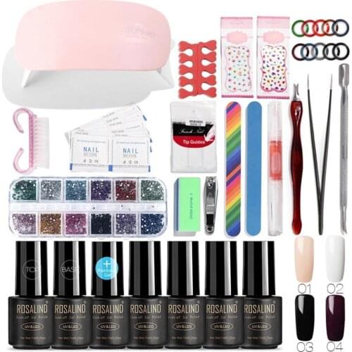 Nail Set Lamp For Manicure Gel Nail Polish Set Kit Soak Off Gel Varnish For Nail Art Set Dryer Machine Tools