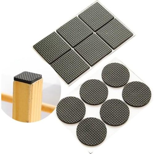 48PCS Anti slip furniture leg pads Chair table foot cover Self adhesive sofa feet felt mat muebles Bumper Damper Floor Protector