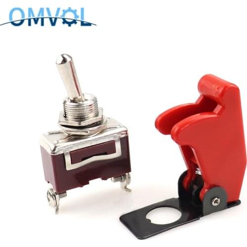 1PC 12mm ON-OFF Toggle Switch with protection cover