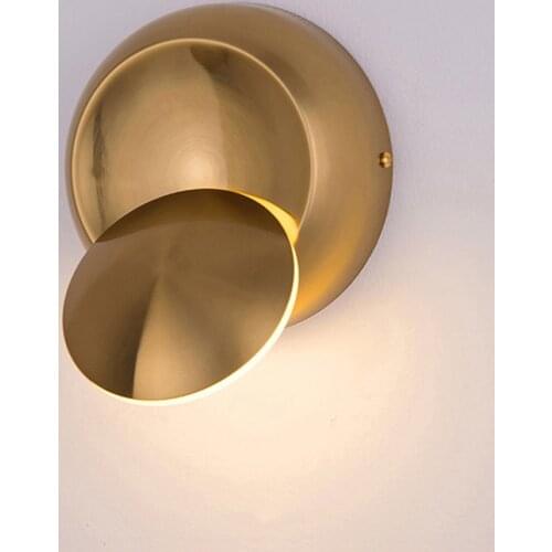 Nordic creative rotatable wall lamp bedroom foyer study LED decorative light hotel restaurant cafe hallway indoor wall light