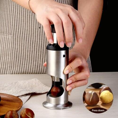 304 Stainless Steel Household Manual Chestnut Opener Peeler Nutcracker Sheller Peeling Chestnut Artifact Kitchen Tool Accessory