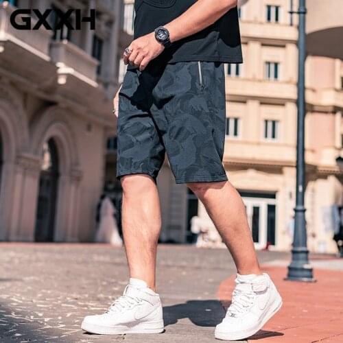 Summer Trend Sweat Shorts GXXH Big Mens Fashion Brand Fat Loose Plus Size 5XL 6XL Casual Camouflage Thin Breathable Mesh Shorts