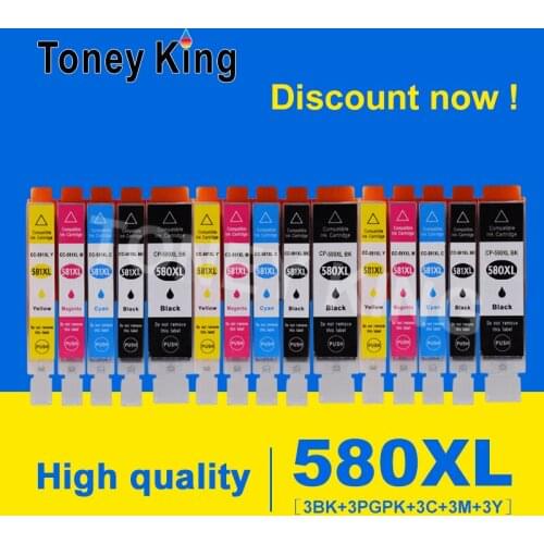 Toney King For canon 580 581 PGI-580 CLI-581 PGI580 580XL ink cartridge For canon PIXMA TR7550 TR8550 TR 7550 TS6150 TS6151