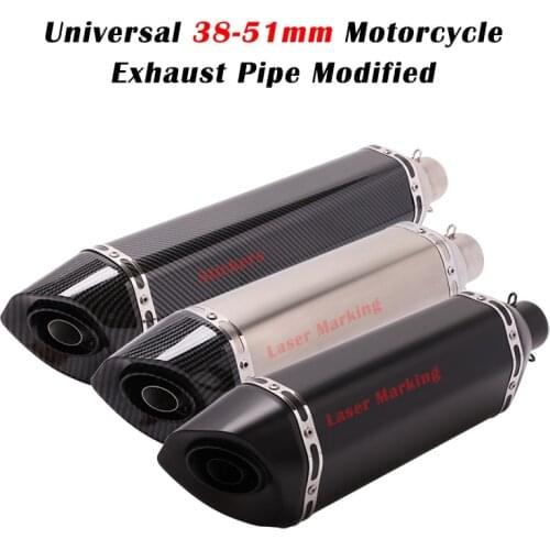 Universal 470mm 570mm Motorcycle Exhaust Pipe Escape Modified Muffler DB Killer For Z900 MT09 GSR750 DUKE 690 CB650F TMAX 530 R6