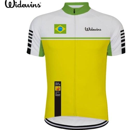 Ropa Cycling Jersey Ciclismo Design With BRAZIL Logo Sportswear Mens Summer Comfortable Fabric Cycling Jersey 6540