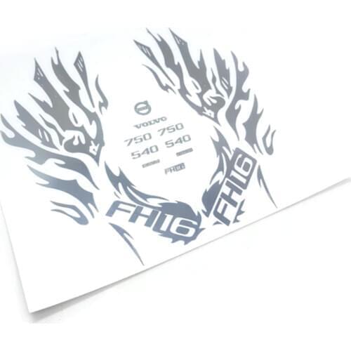 1/14 Tamiya RC Truck 56360 Volvo-FH16 750 Painted Garland Metal Sticker