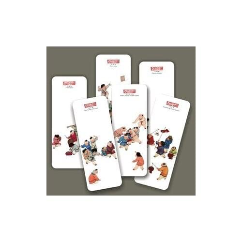 1pcs Creative Bookmark Wholesale Folk Childrens 6 Pieces / Set Classical Cardboard Bookmarks