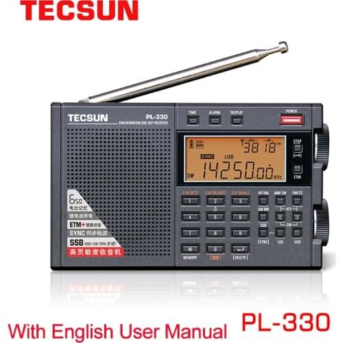 2021 Tecsun PL-330 FM Radio portable LW/SW/MW Single Side Band All Band Radio Receiver with English Manual Newest Firmware 3305