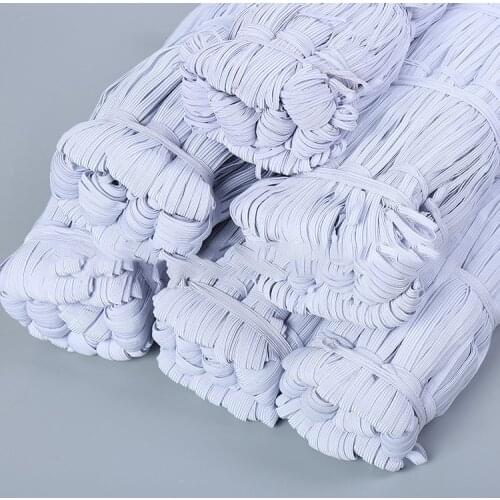 3mm-12mm Woven Flat Knitted Elastic Craft Sewing Elastic Cord Elastic Band Sewing Stretch Rope