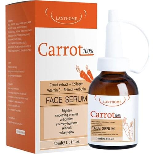 30ml Carrots Serum Whitening Oil Control Hyaluronic Acid retional Serum Collegan Smoothing Brighten Skin Face Serum