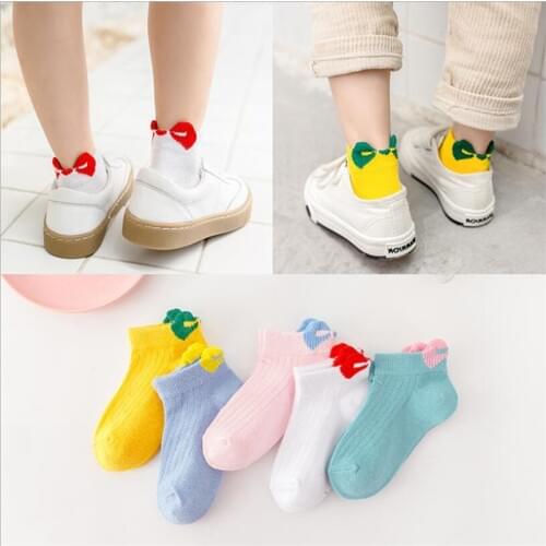 5Pairs/Set Baby Socks Summer Mesh Thin Baby Socks for Girls Cotton Newborn Boy Socks Toddler Socks Baby Clothes Accessories