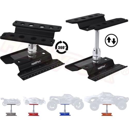 Aluminum RC Car Work Stand Repair Workstation 360 Degree Rotation For 1/10 1/12 1/16 Scale Models Remote Control Car Tools