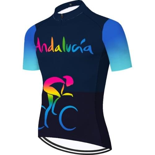Andalucia Masculino Velo Cyclisme Homme Mallot Verano Jersey Abbigliamento Maillot Hombre Maglia Ciclismo Uomo Camiseta Ciclismo