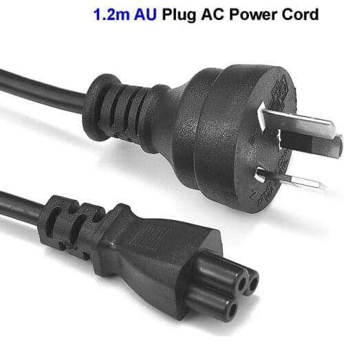 AU Adapter AC Power Cable 1.2m Australia IEC C5 Plug Power Cord For PC Computer HP Dell Lenovo Sony Samsung LG Laptop Notebook