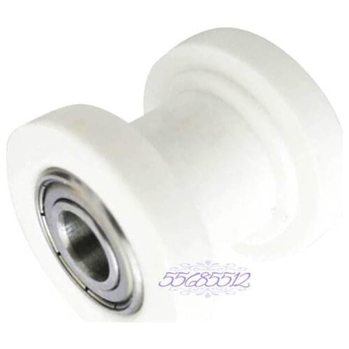 White 10MM Chain Guide Roller Tensioner 50cc 110cc 125cc Dirt Pit Pro Bike