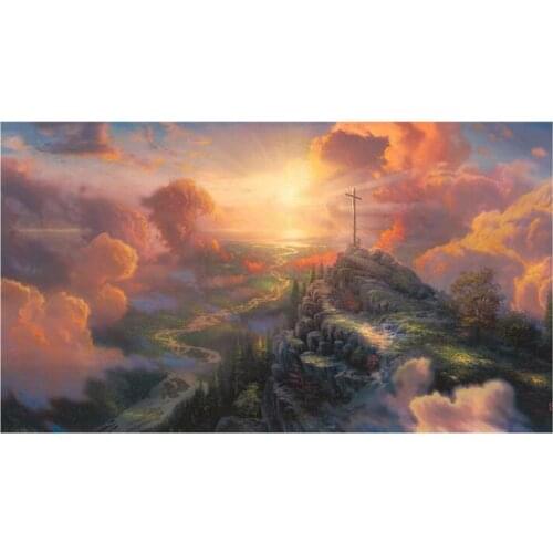 Large DIY Diamond Painting 5D The cross,jesus,christ, Diamond Embroidery Full Square Round Drill Mosaic Wall Decoration JS4544