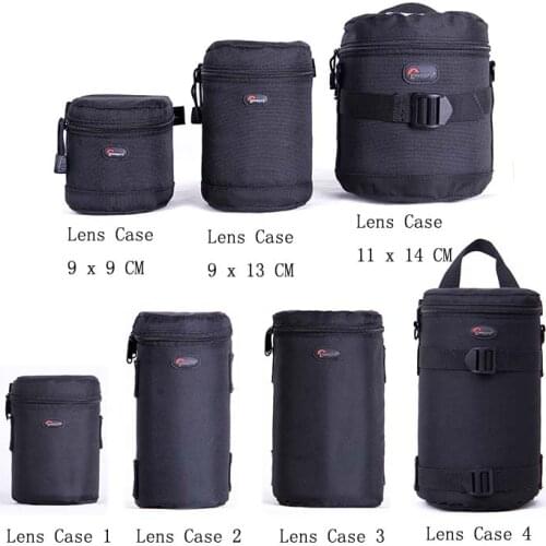 Fast shipping New Lowepro Lens Case Bag waterproof photo pouch For Standard Zoom Lens Black
