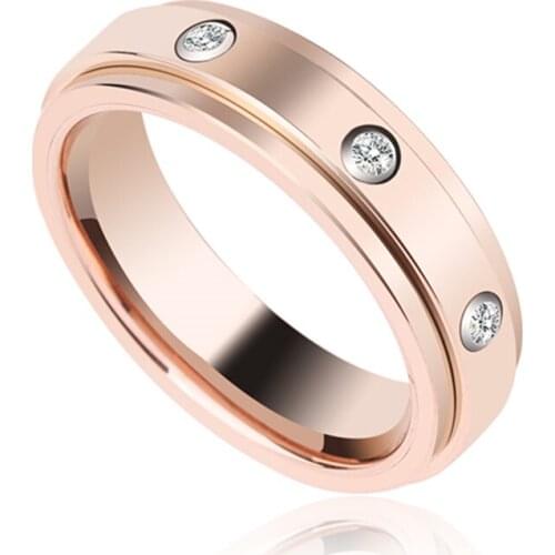 DEINEI Rings With Cubic Zirkonia For Women