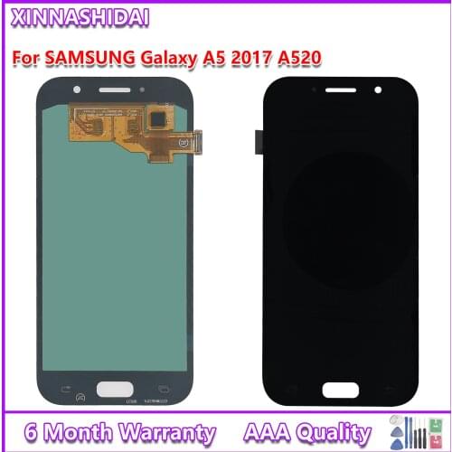 For Samsung Galaxy A5 2017 Display A520 A520F SM-A520F LCD Display + Touch Screen Digitizer Assembly