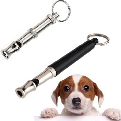 Pet Dog Training Whistle Outdoor Metal Whistle Pendant With Keychain Keyring For Outdoor Survival Emergency Whistle Tools
