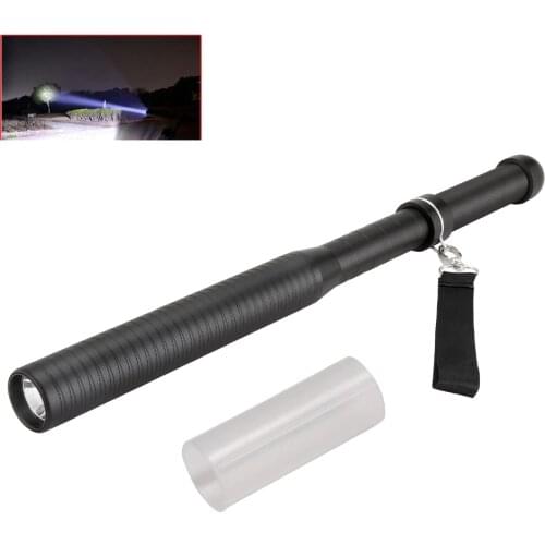 Real Rechargeable Cree Q5 Led Super Bright Baseball Flashlight self defense Torch 1000Lumens Tactic Camping baton Flashlight