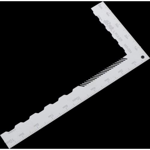 Stainless Steel 90 Degree L Shape Ruler Tangent Layout Model Hobby Projects