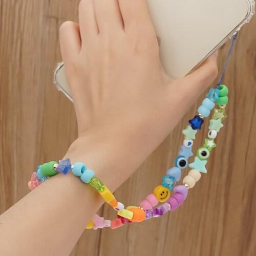 Mobile Phone accessories Straps Neck Mobile Phone Straps beads Hanging chain For Phone Mobile phone cord Boho Ornaments