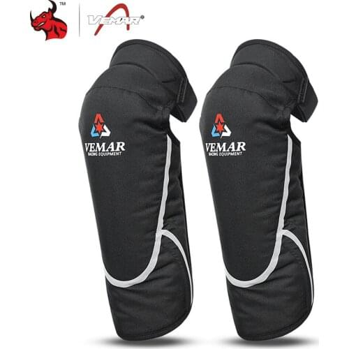 VEMAR Motorcycle Knee Pads Motocross Knee Protector Guard Moto Knee Protector Protective Gear Motorbike Ridng Knee Black