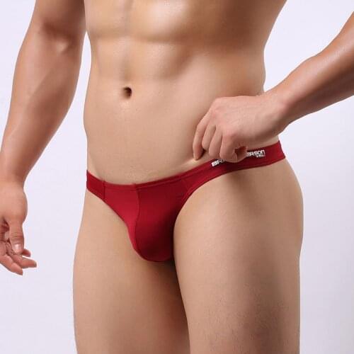 BRAVE PERSON Brand Mens Thongs and G Strings Penis Pouch Sexy Men Underwear Panties Men Bikini Briefs Jockstrap Men Thong Cueca