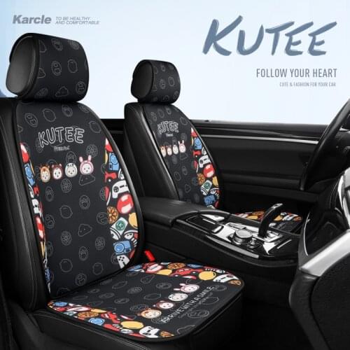 Car Seat Cushions Set Universal Auto Full Seat Covers Fashion Lovely Car Front Rear Cover Four Seasons Auto Pads Car Accessories