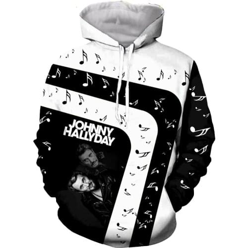 New Arrive Johnny Hallyday France Elvis Hip Hop 3D Print Men Women T shirt/hoodies/sweatshirts/vest/ Tops Dropshipping