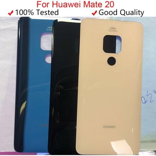 New 6.53" For Huawei mate 20 HMA-AL00 HMA-L09 HMA-L29 Glass Rear Back Door Housing For Huawei Mate 20 Battery Door Cover