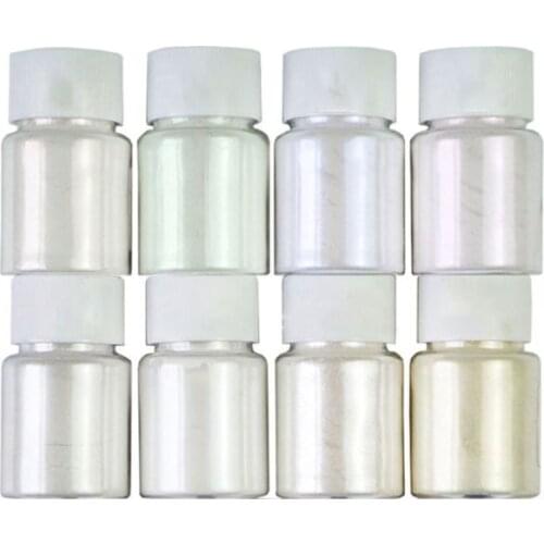 8 Pcs/set Pearlescent Powder Handmade Jewelry Making Filling Material Crystal Mud Pigment DIY Epoxy Filler